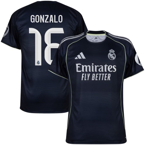 Real Madrid Bortatröja Gonzalo 16 2025–2026 Real Madrid Bortatröja Gonzalo 16 2025–2026